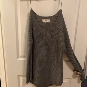 Grey Pinque Sweater